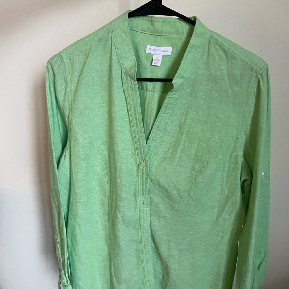 Linen/cotton shirt, US size 6